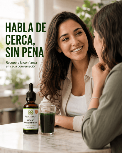 Ayuda a combatir el mal aliento y recupera tu confianza — Clorofila Líquida™