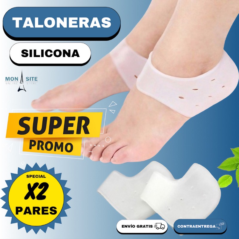 Taloneras de Silicona Kit x 2 Pares