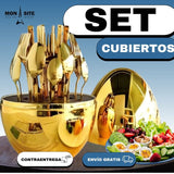 Set de Cubiertos 6 Puestos (Huevo)