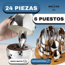 Set de Cubiertos 6 Puestos (Huevo)